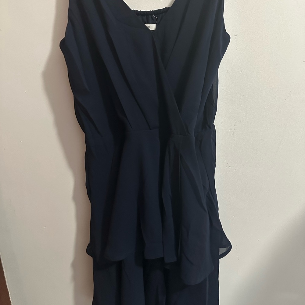 Maurices Asymmetrical Navy Dress